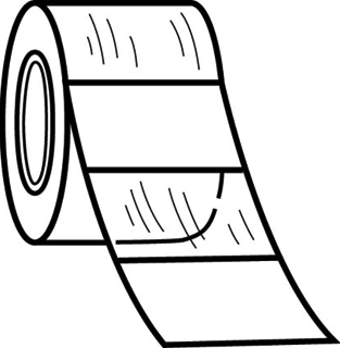 Panduit 200 labels op rol t.b.v. dispenser