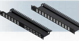 EasyLan Patchpaneel 1HE 19inch 12 links/12 rechts zwart