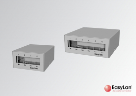 EasyLan Consolidation Point keystone paneel 12v grijs