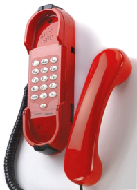 Wandtelefoon rood met toetsen Rood                     