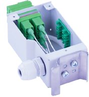 Din-rail glasvezel splicebox metaal Mini 