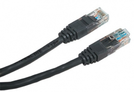 Molded-snake Patchsnoer CAT5e Zwart