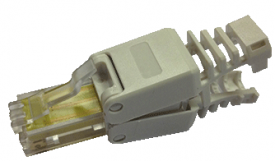 Toolless UTP cat5e connector incl tule