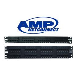 AMP 24v FTP patchpaneel cat5e LSA+/110 zwart