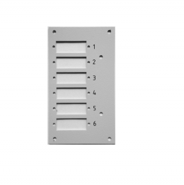 Frontplaat 6-v SC duplex t.b.v. DIN-Rail box compact