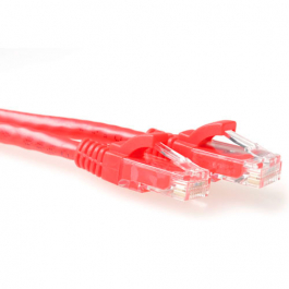 Patchsnoer RJ45 rd+tule rd. L1,5m Cat6