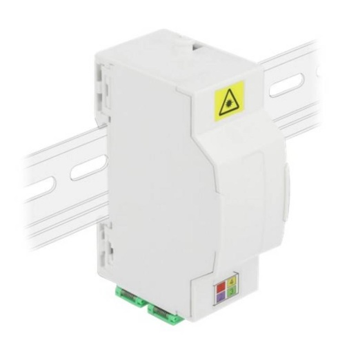 FO Din-rail Kunststof box geschikt 4xSC simplex of LC duplex