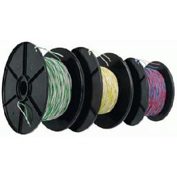 Kruisverbindings draad 2x0,4 blauw/geel 100m