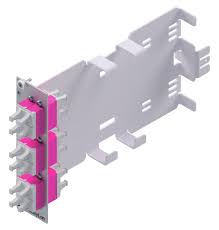 EasyLan Insteekmodule 6x LC-Quad Singlemode blauw