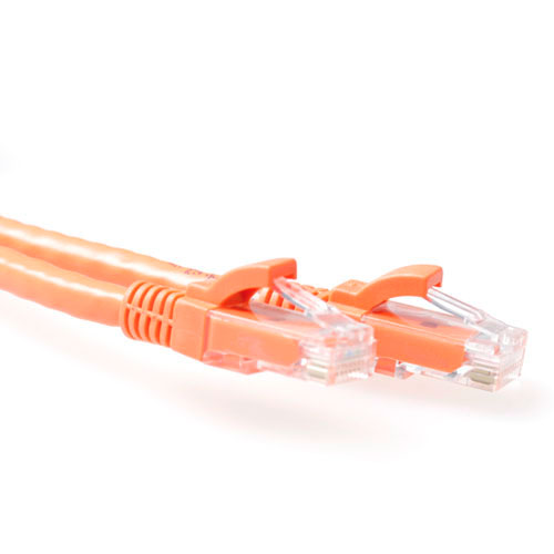 Patchsnoer RJ45 or+tule or.L0,5m Cat5e