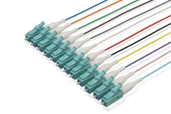 Pigtail LC/PC OM3 50/125 12st. gekleurd