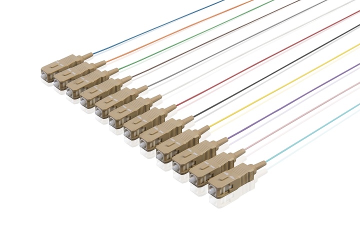 Pigtail SC/PC OM2 50/125 12st. gekleurd