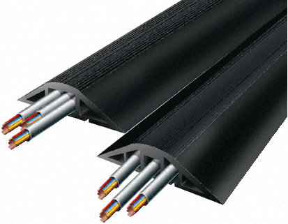 Kantoor vloergoot rubber  3-v rol L3m ZWAAR